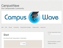 Tablet Screenshot of campuswave.de
